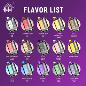 喜貝 Hebat 10000 Puffs 拋棄式電子煙 高續航大煙量多口味便攜小煙推薦 商品圖片 2