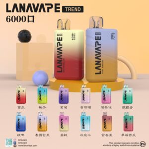 LANA Trend 6000 電子煙 時尚設計拋棄式電子煙 1 LANA Trend 6000 電子煙