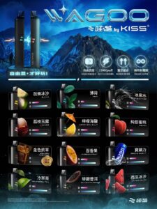 WAGOO&kis5 6500口拋棄式 哇酷一次性電子煙 自由混搭雙口味 雙芯組合 商品圖片 2