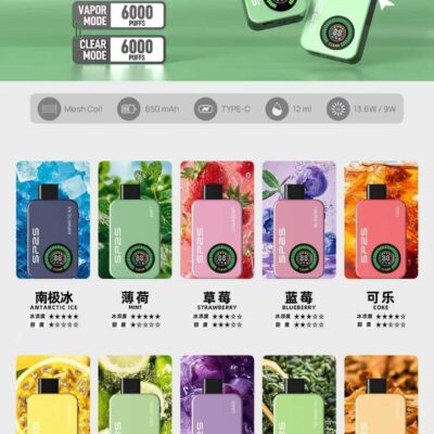 新品上市 SP2S APPLLP 12000口抛棄式電子煙 有煙/無煙雙模式可調 現貨充足